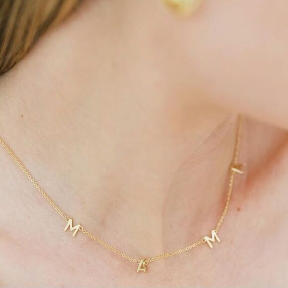 Benevolence LA MAMA Necklace Gold Tone 16+2 inch - Picture 2 of 5